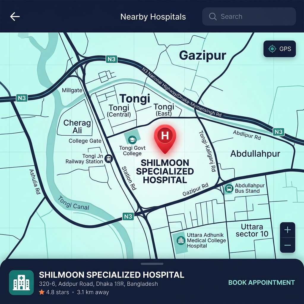Shilmoon Specialized Hospital Location Map